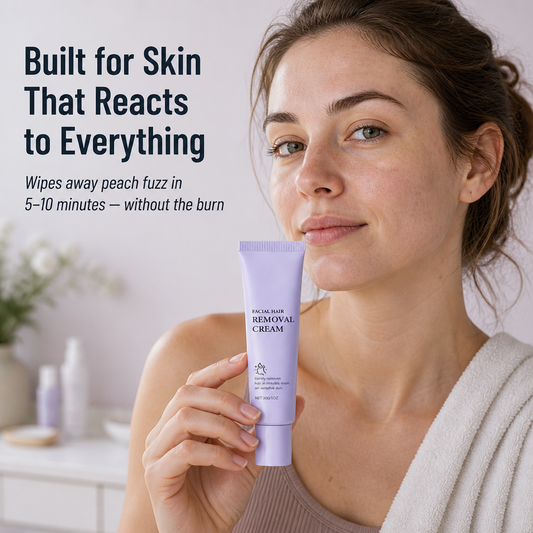 VelvetSheer™ — Remove Peach Fuzz Fast Without Irritation or Chemical Odor