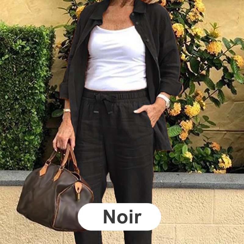 Veloria™ Cotton-Linen Set — Feel Fresh, Stylish, and Unstoppable All Day Long