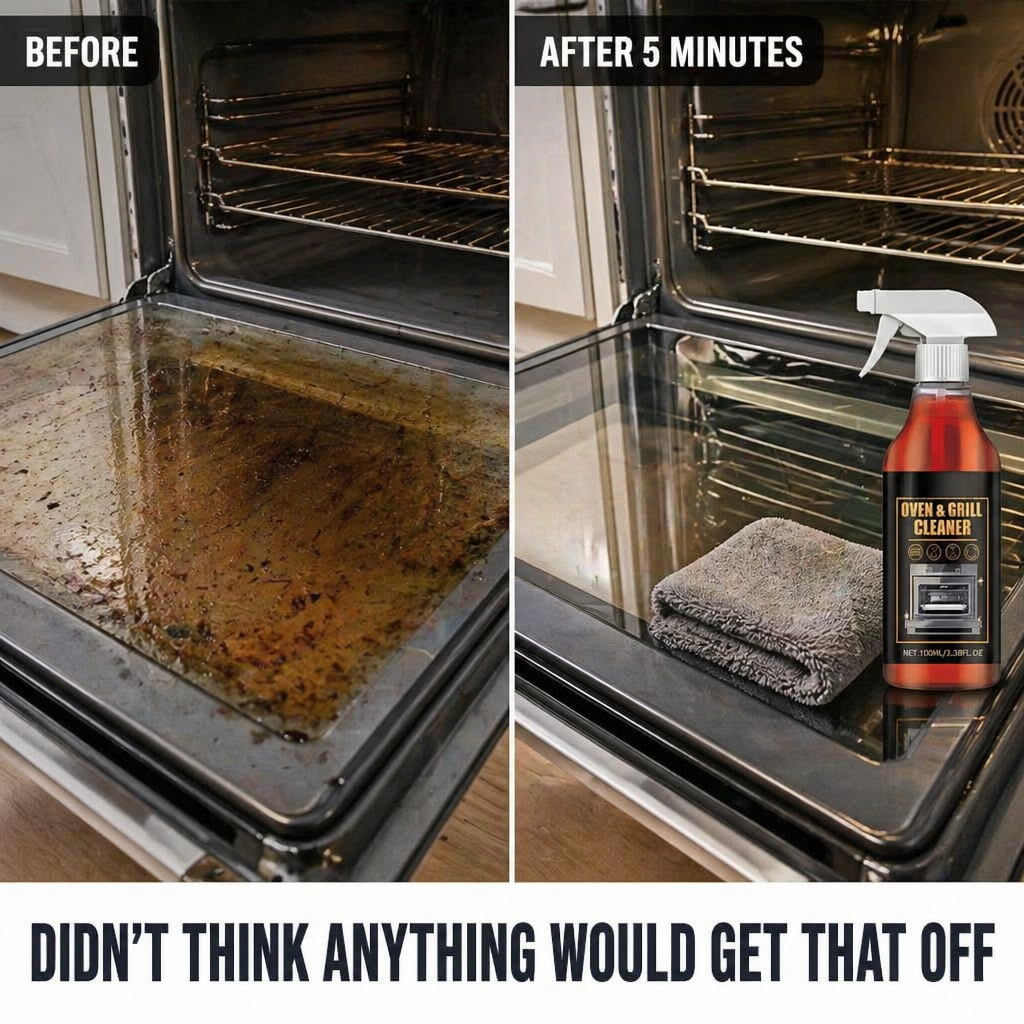 FlareClean™ — Melt Away Year-Old Oven Grime in Just 5 Minutes