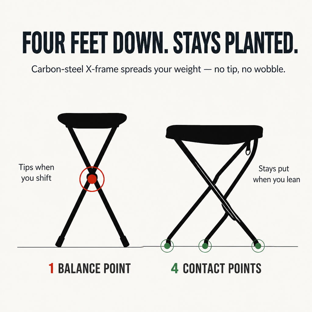 TerraSeat™ — Pack a 330 lb Seat That Collapses Into Your Daypack