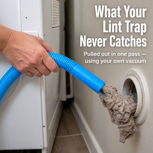 DryVentEase™ — Extract Hidden Lint, Reduce Fire Hazard, Speed Up Drying