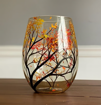 AuroraLeaf™ — Ignite Your Senses with Hand-Painted Seasonal Elegance and Unbreakable Joy