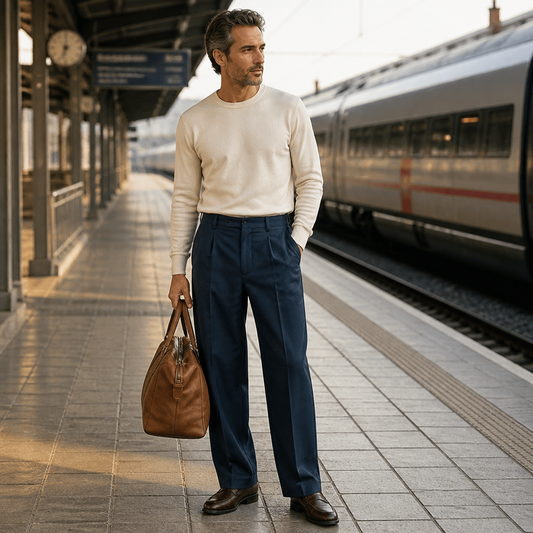 Roven™ – Custom Wide-Leg Men’s Pants Featuring Deep Angled Pockets