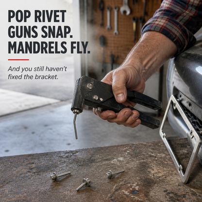 TitanGrip™ Hammer Drive Rivets — One Tap Locks It Tight for Life, No Tools Needed