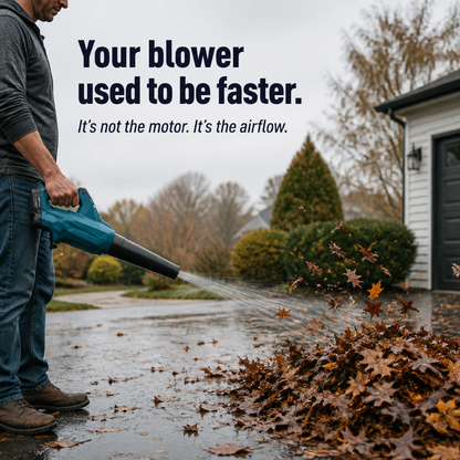 TurboBreeze™ — Boost Your Blower's Airflow Twofold and Clear Leaves in Half the Time