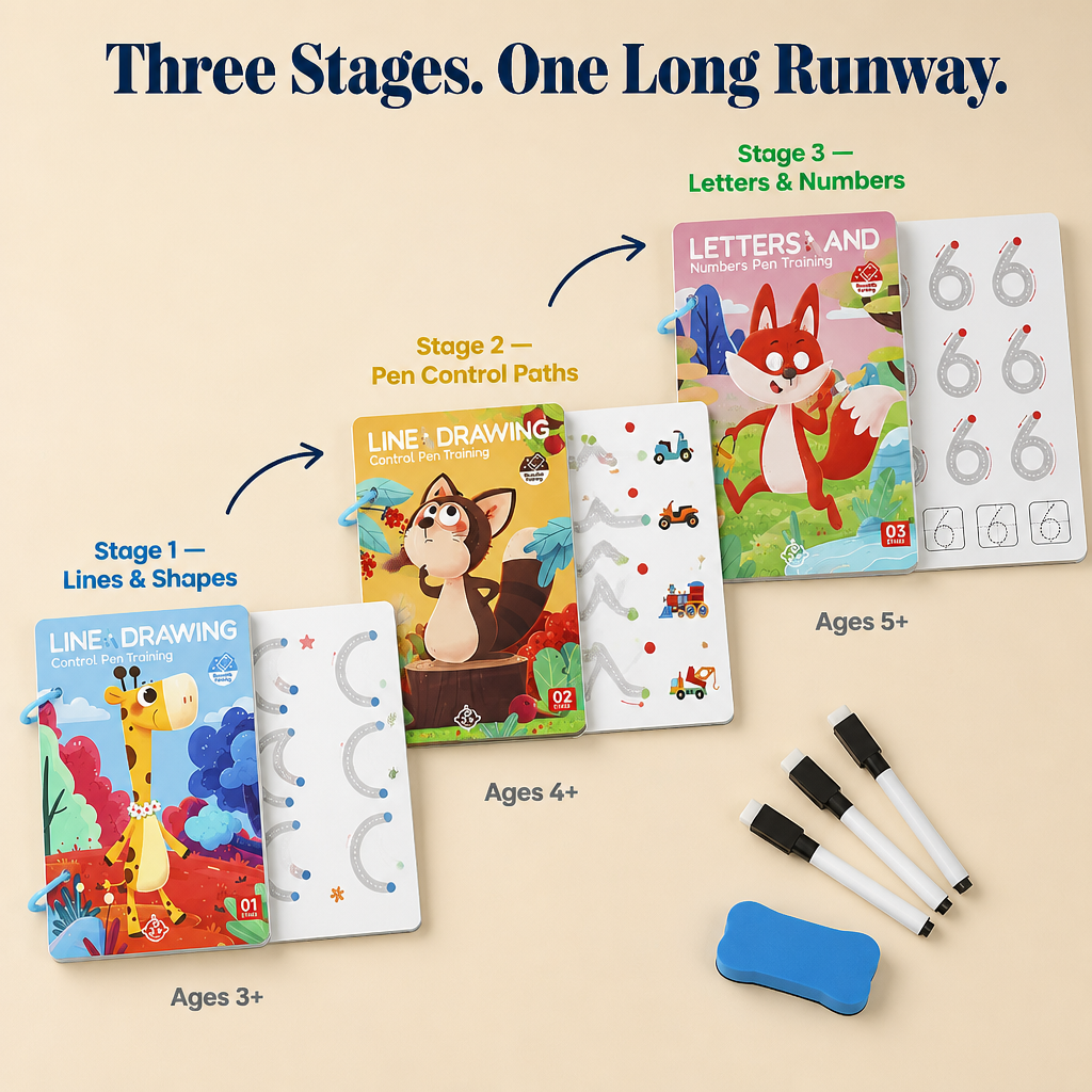 ScribbleRise™ — Swap Tablet Hours for Tracing Time Your Child Wants to Replay