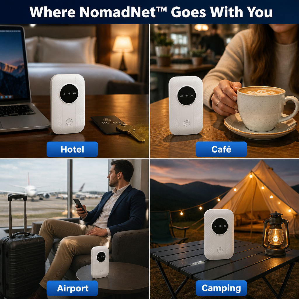 NomadNet™ — Manage Your Own 300Mbps WiFi at Hotels, Cafés & Airports