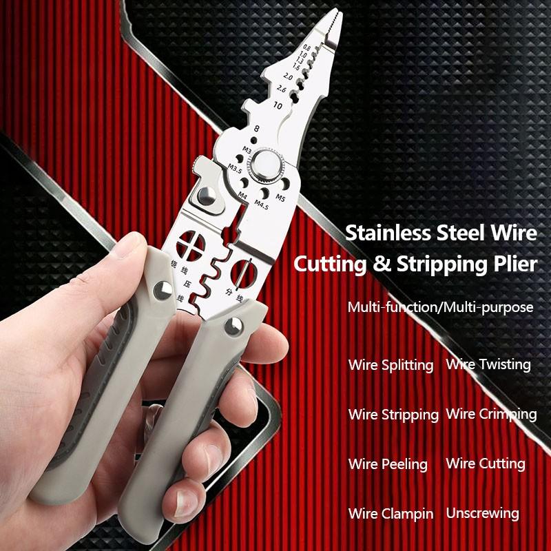 WireMaster Wire Stripper Pliers | Multi-Function Tool | Accurate Cutting & Crimping