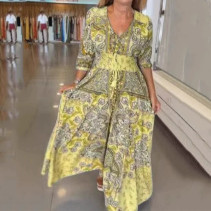 Fleurina™ Floral Dress — Breeze-Light Fit That Highlights Every Curve with Luminous Confidence