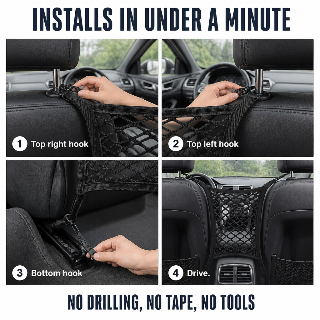 ShieldBarrier™ — Prevent Kids and Pets From Climbing Up Front While Driving