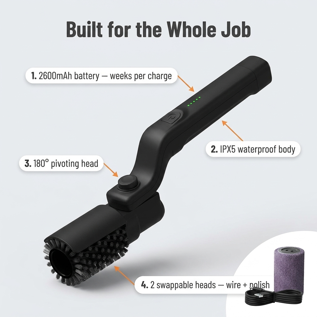 TurboGrillPro™ — Whirl Away Stubborn Grease Fast, No Scrubbing Needed