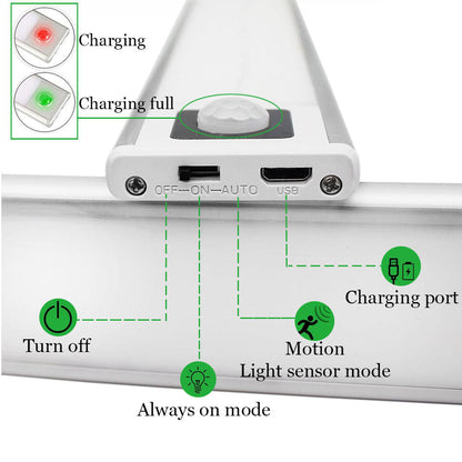 GlowSense™ - Motion-Activated LED Lamp - Perfect for Use as a Night Light!