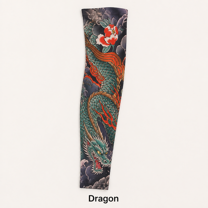 ArborSkin™ – UPF 50+ Sun Shield Arm Sleeve with Japanese Tattoo Design
