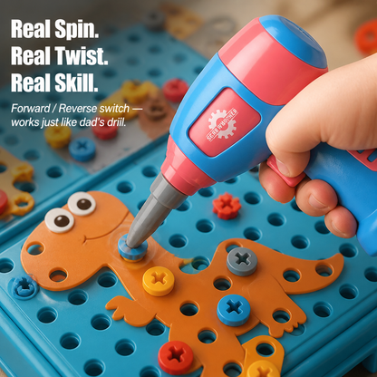 Brillikids™ — Create Dinosaur Worlds Using 211 Pieces and a Genuine Working Drill