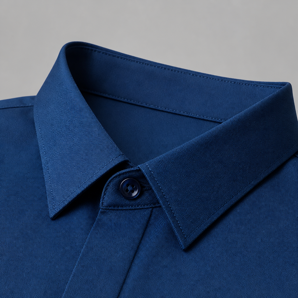 Vantori™ – Wrinkle-Free Slim-Fit Dress Shirt with 4-Way Stretch