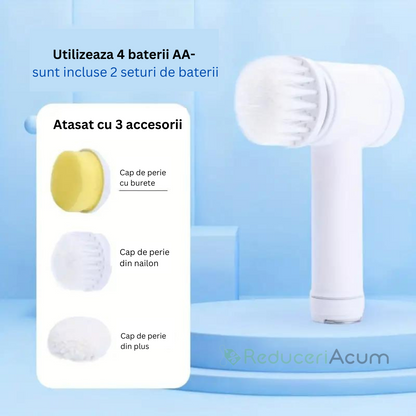 5in1 Electric Magic Cleaning Brush for Dishes, Bathroom, and Kitchen