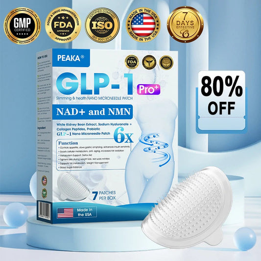 【Final Day Sale 80% OFF🥇】PEAKA® GLP-1 & NAD+ Slimming & Health NANO MICRONEEDLE PATCH🇺🇸(Pain-Free. 24/7 Delivery | Lose 20lbs QUICKLY | 90% Sugar Reduction | )👨‍⚕️