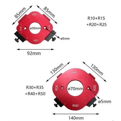 4-in-1 Aluminum Woodworking Positioning Template