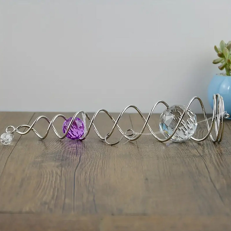 1+1 FREE | CrystalTwister™ - Metal Spiral Crystal Wind Chime [Final Day Discount]