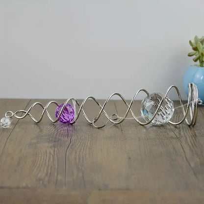 1+1 FREE | CrystalTwister™ - Metal Spiral Crystal Wind Chime [Final Day Discount]