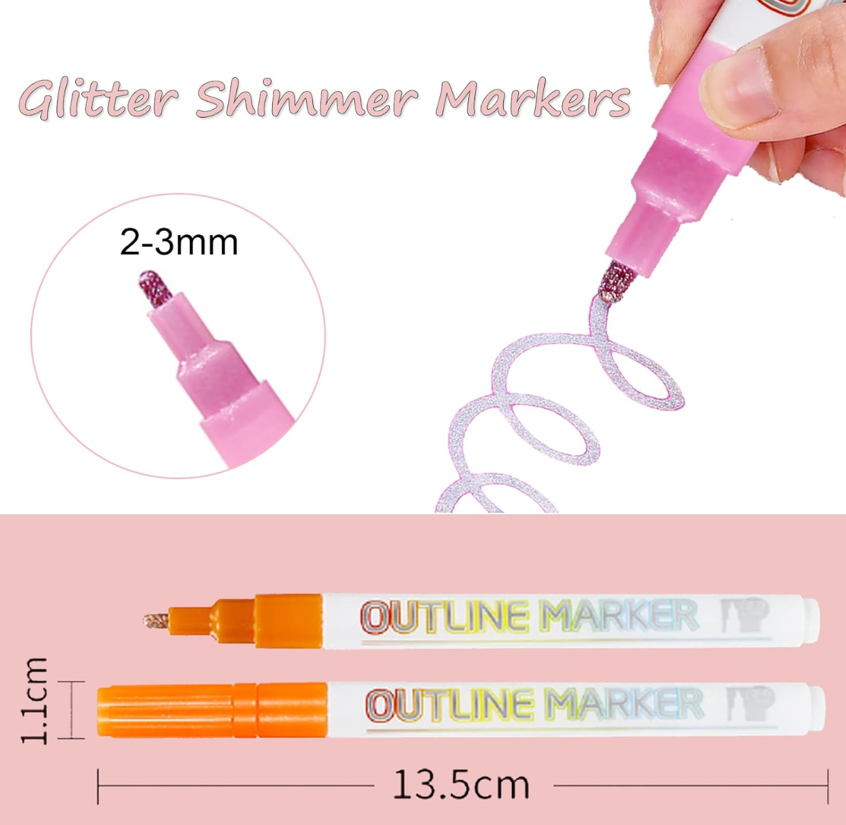 ColorVibe™ Dual-Glow Pen — Ignite Your Creativity with Dazzling Double-Color Brilliance