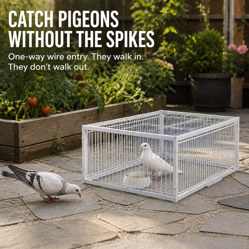 SkyLatch™ — Outsmart Pigeons and Reclaim Your Garden Peacefully
