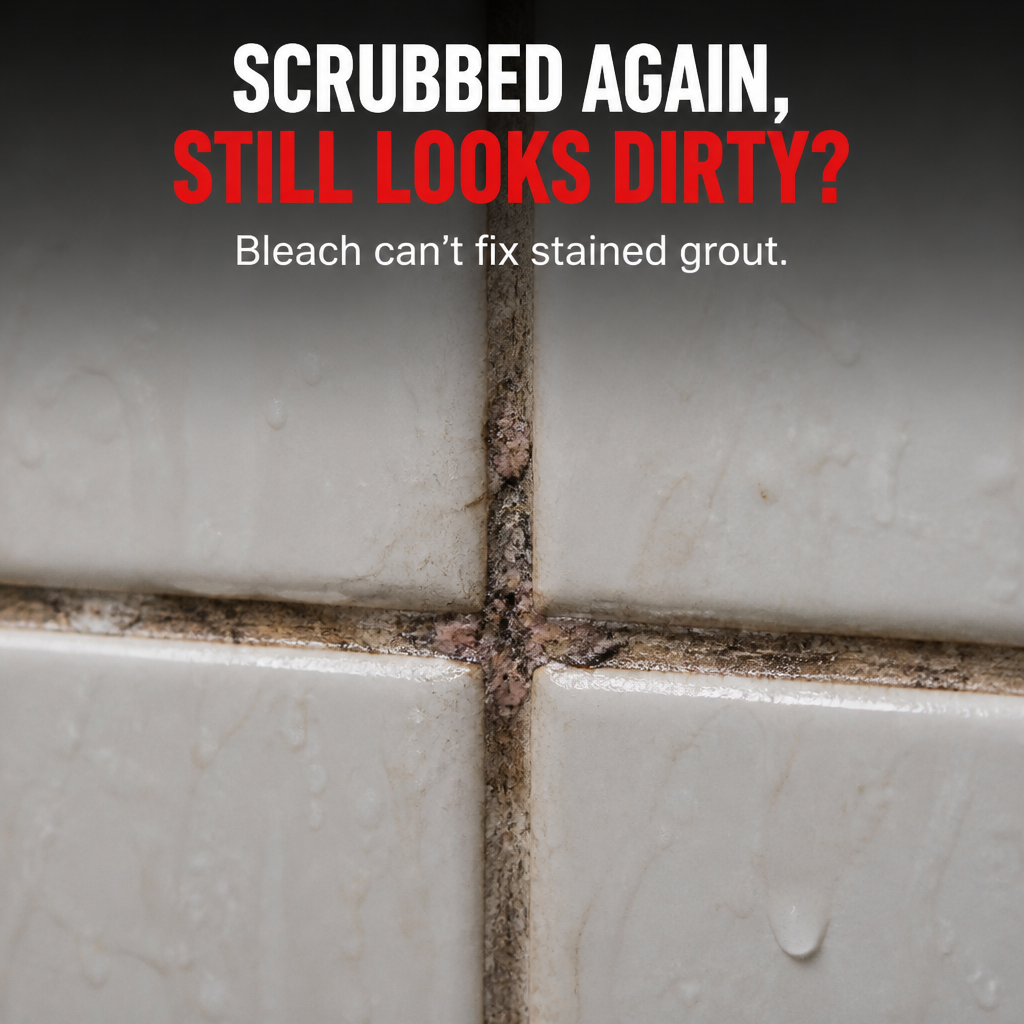 EverCraft™ — Hide Stained Grout Instantly and Maintain Waterproofing