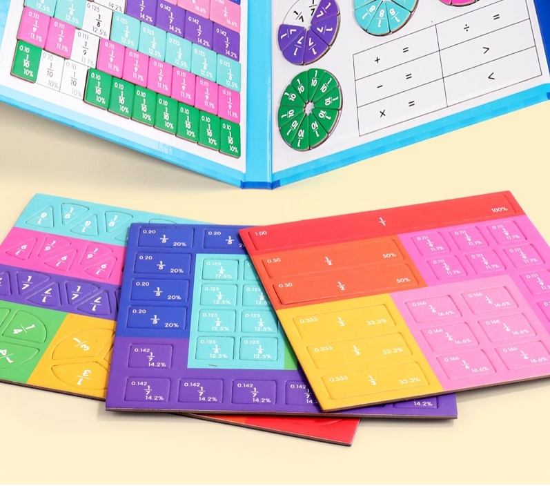 FractionFlair™ Magnetic Puzzle Book — Ignite Your Child’s Confidence by Turning Fractions into Playful Mastery
