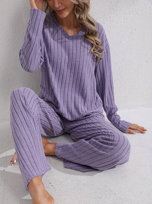 SereniSoft™ Ribbed Loungewear — Elevate Your Comfort, Command Your Confidence Every Day