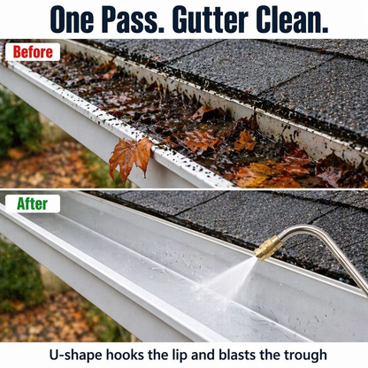 SkySweep™ — Clear Gutters, Siding & Upstairs Grime Without Stepping on a Ladder