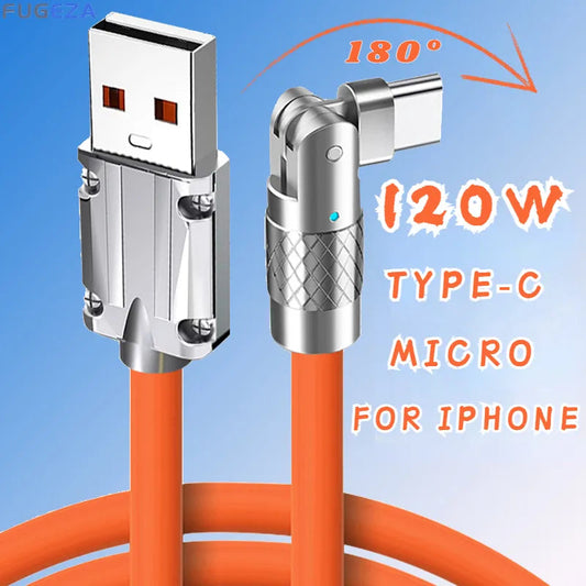 Durable and Rotatable Charging Cable