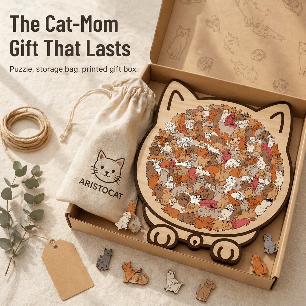 AristoCat™ — Assemble a Cat-Shaped Puzzle Perfect for Your Wall Display