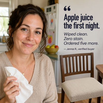SlipGuard™ Jacquard Chair Covers — Protect Every Seat Against Spills, Stains & Sticky Hands