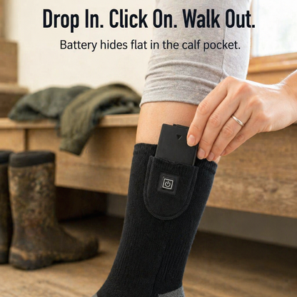 SolaceHeat™ Socks — Switch Between 3 Warmth Settings And Leave Cold Toes Behind