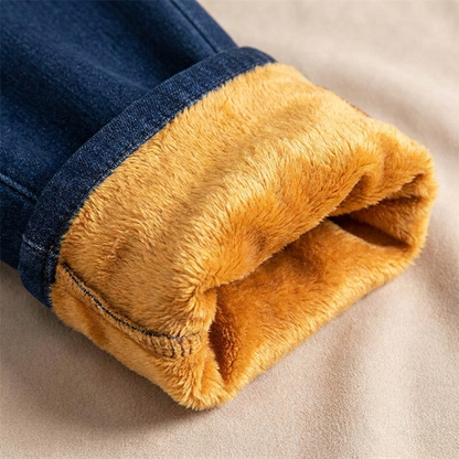 LuxeStride™ – Stretchy Pull-On Jeans with Embroidered Pocket Detail