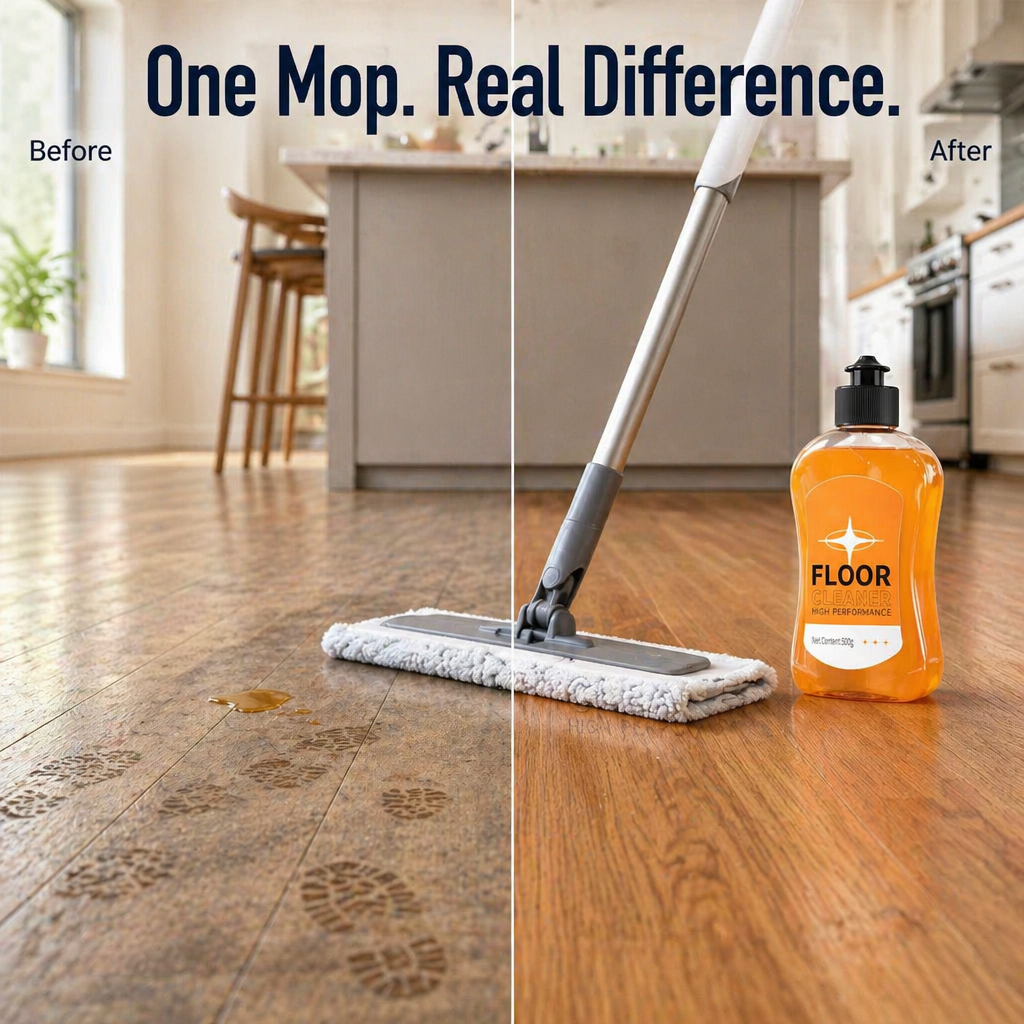 FloorLuxe™ — Mop Bamboo, Tile, and Wood Without the Sticky Chemical Residue