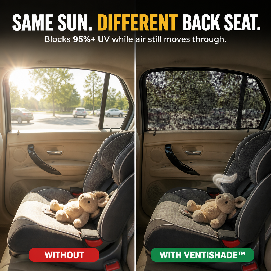 VentiShade™ — Slip On the Door, Block Out the Sun, Catch the Breeze