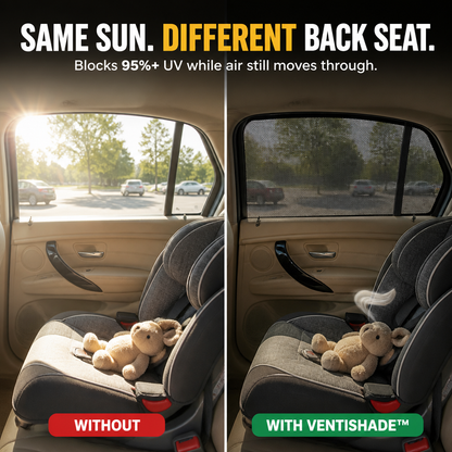 VentiShade™ — Slip On the Door, Block Out the Sun, Catch the Breeze