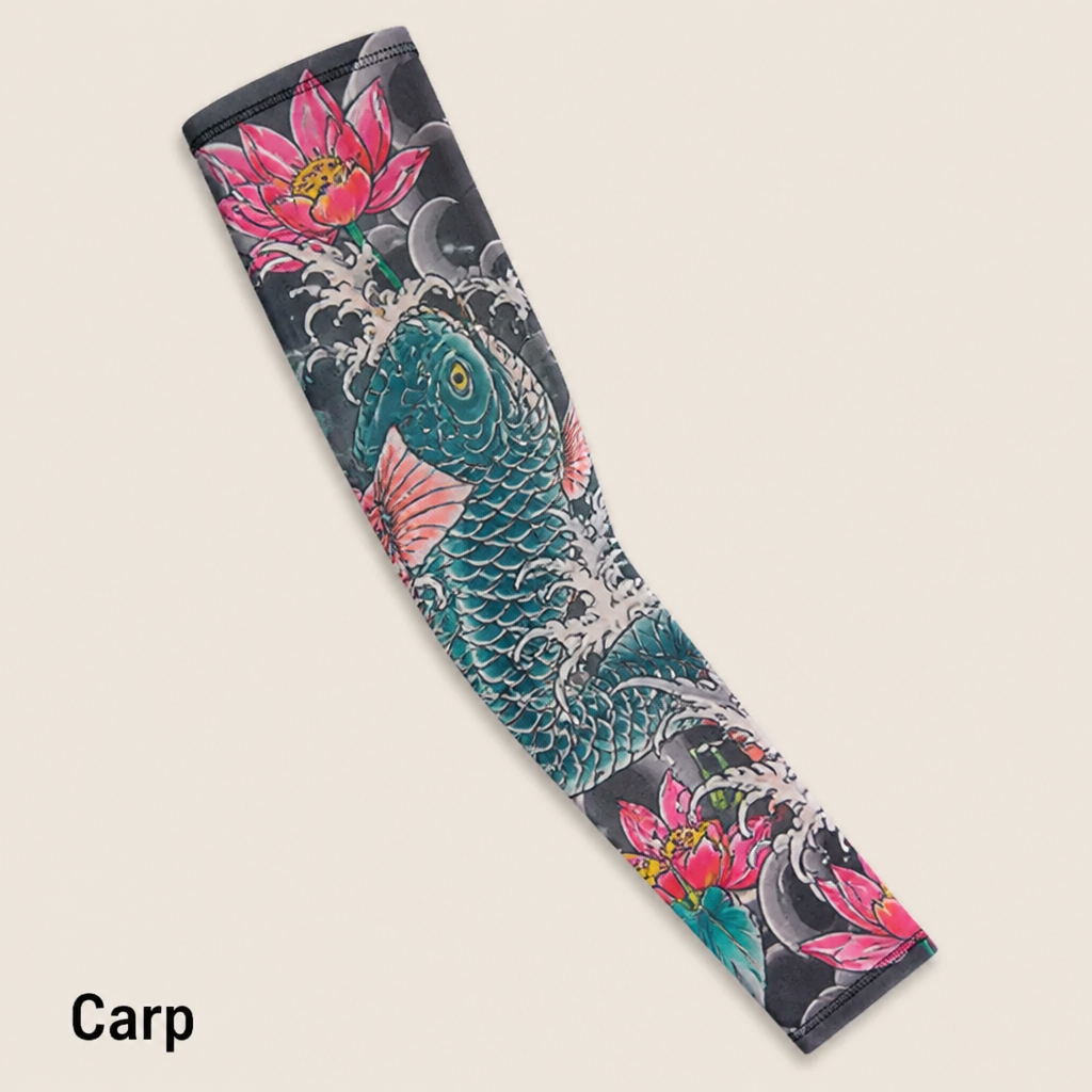 ArborSkin™ – UPF 50+ Sun Shield Arm Sleeve with Japanese Tattoo Design