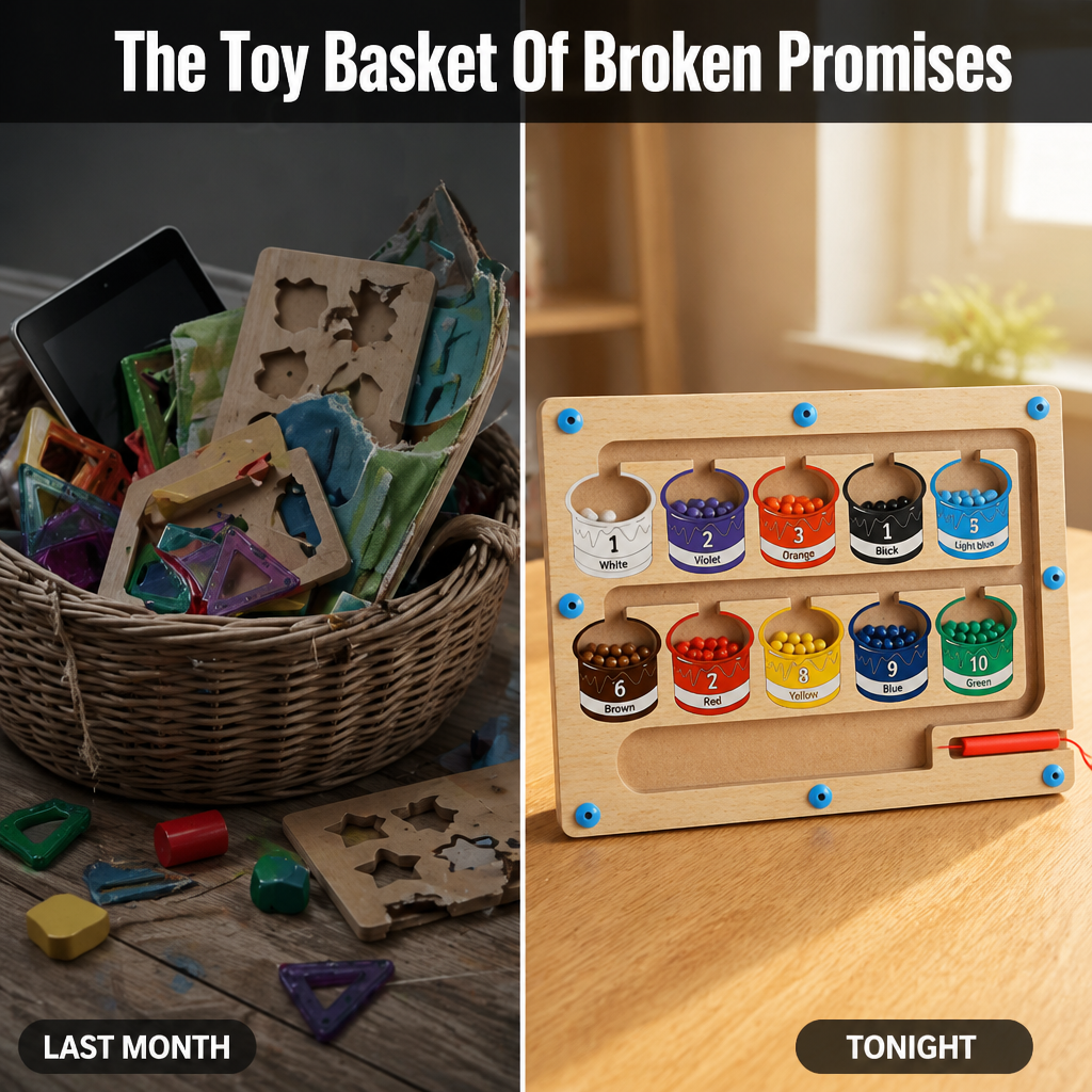 SparkTrail™ Magnetic Maze — Swap Screen Meltdowns for Half an Hour of Engaged Play
