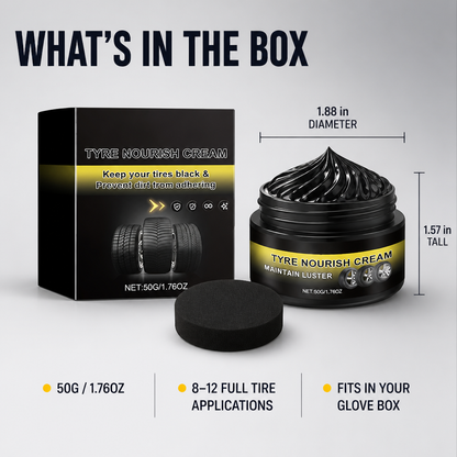 MidnightSheen™ — Revive Rich Black Tire Gloss That Defies Sling, Rain & UV Fading