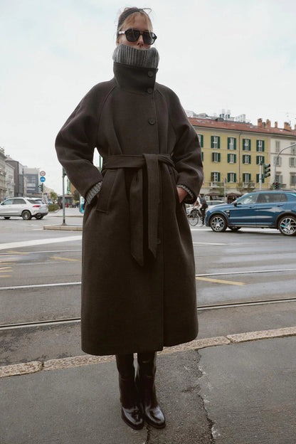 Velvetteer™ Wool Coat with Belt — Wrap Yourself in Tailored Warmth That Boosts Your Confidence All Winter Long