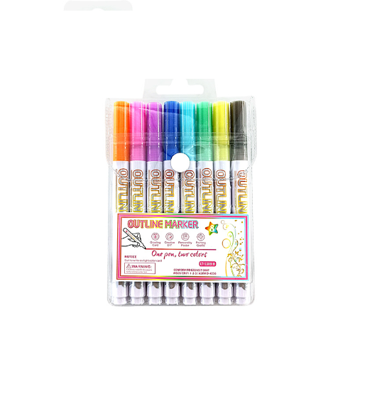 ColorVibe™ Dual-Glow Pen — Ignite Your Creativity with Dazzling Double-Color Brilliance