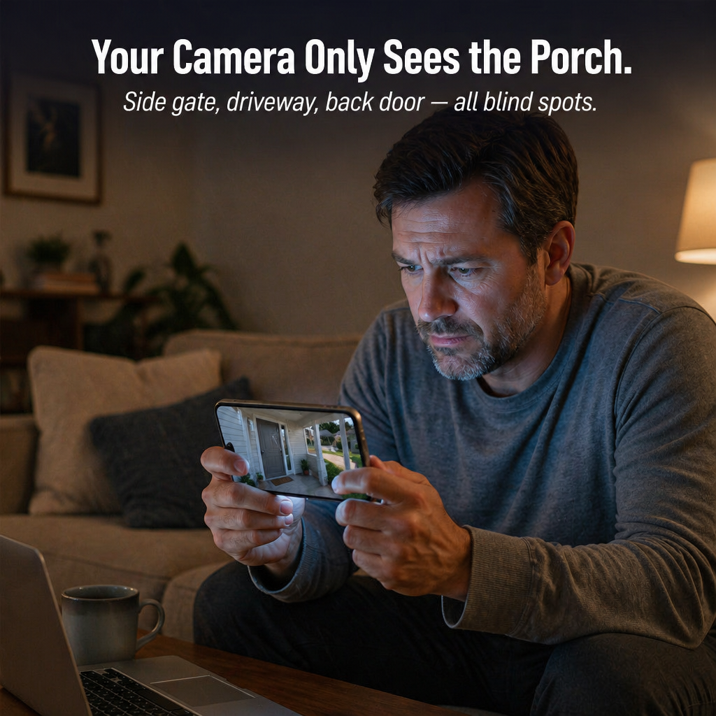 SolarSentry™ Wireless Outdoor Camera — Monitor Every Blind Spot Around the Clock, Wire-Free, Subscription-Free