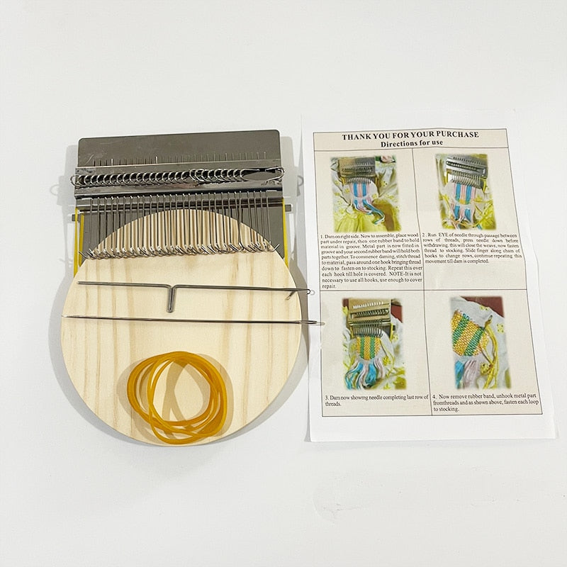 ThreadCraft™ Mini Loom — Instantly Revive Your Favorite Clothes with Creative Flair