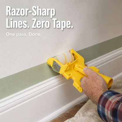 FluxEdge™ Paint Edger — Achieve Razor-Sharp Lines Without Tape, Drips, or Touch-Ups