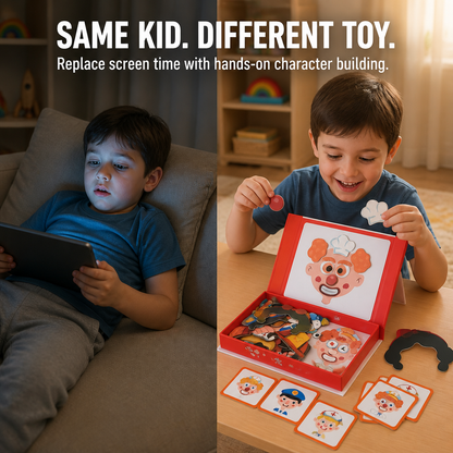 EmotionCraft™ — Create Infinite Magnetic Characters That Keep Kids Away from Screens