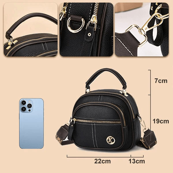 LuxeVanta™ Leather Crossbody — Command Your Day with Effortless Style and Unshakable Confidence