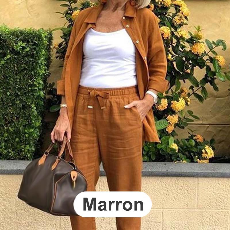 Veloria™ Cotton-Linen Set — Feel Fresh, Stylish, and Unstoppable All Day Long