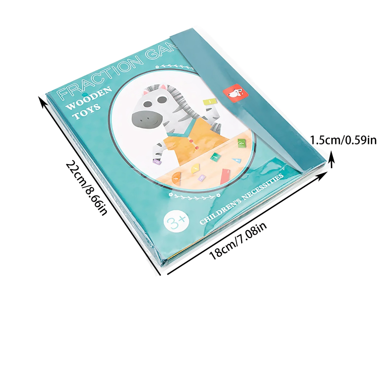 FractionFlair™ Magnetic Puzzle Book — Ignite Your Child’s Confidence by Turning Fractions into Playful Mastery